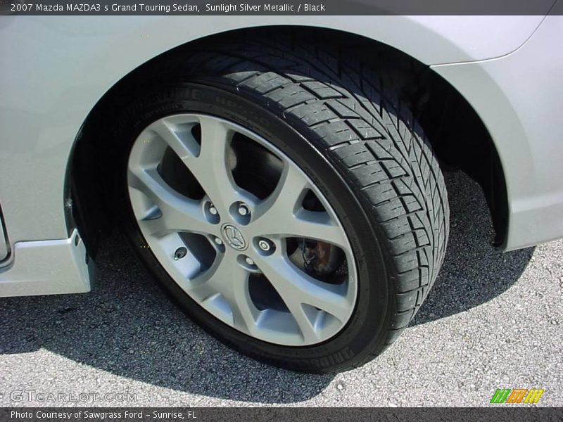 Sunlight Silver Metallic / Black 2007 Mazda MAZDA3 s Grand Touring Sedan