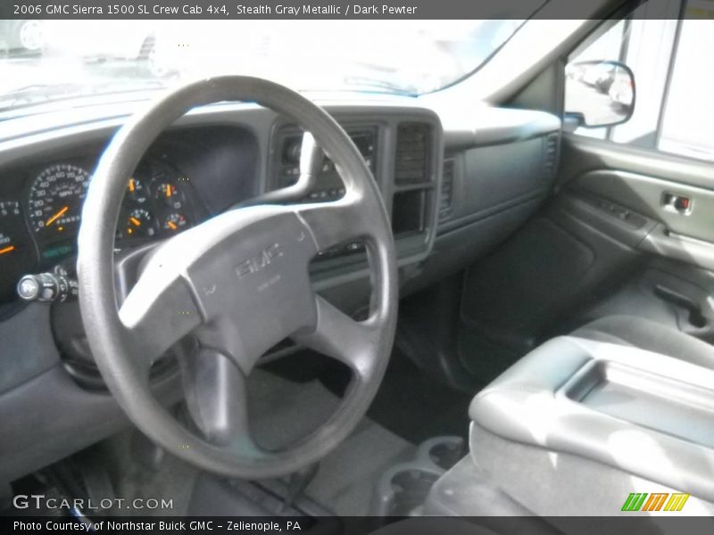 Stealth Gray Metallic / Dark Pewter 2006 GMC Sierra 1500 SL Crew Cab 4x4