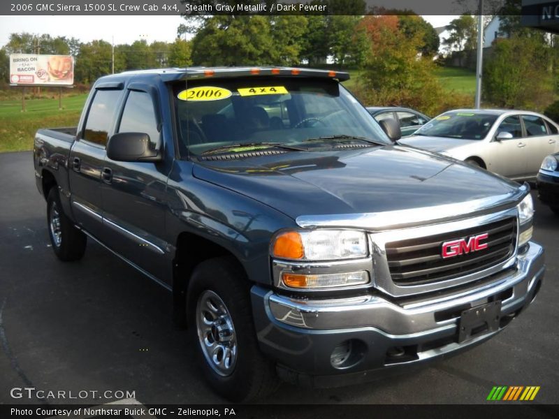 Stealth Gray Metallic / Dark Pewter 2006 GMC Sierra 1500 SL Crew Cab 4x4