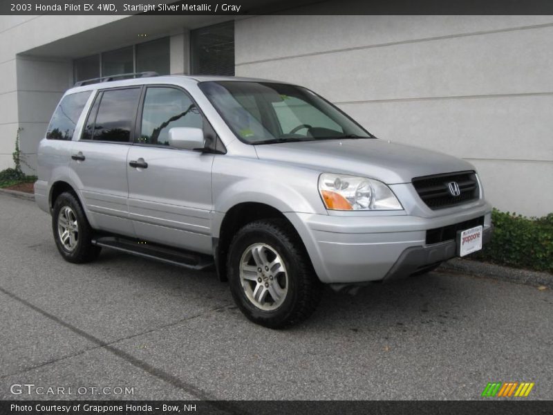 Starlight Silver Metallic / Gray 2003 Honda Pilot EX 4WD