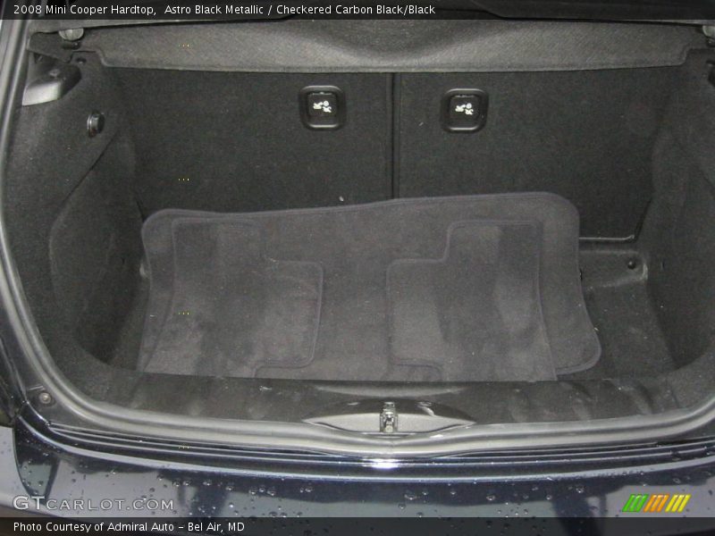 Astro Black Metallic / Checkered Carbon Black/Black 2008 Mini Cooper Hardtop