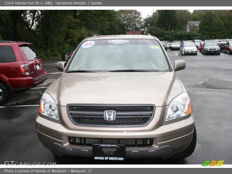 Sandstone Metallic / Saddle 2004 Honda Pilot EX-L 4WD