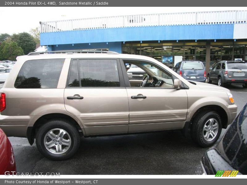 Sandstone Metallic / Saddle 2004 Honda Pilot EX-L 4WD