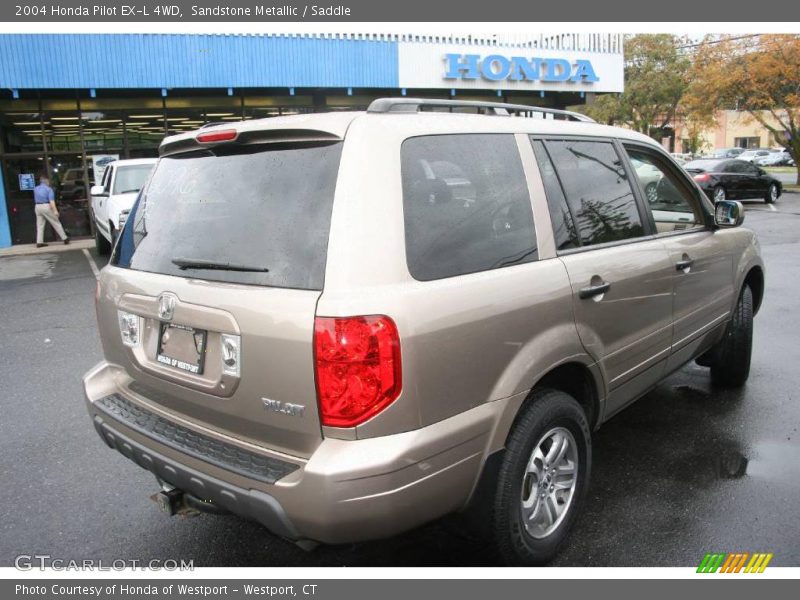 Sandstone Metallic / Saddle 2004 Honda Pilot EX-L 4WD