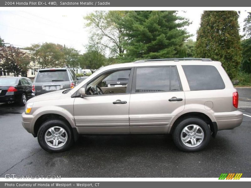 Sandstone Metallic / Saddle 2004 Honda Pilot EX-L 4WD