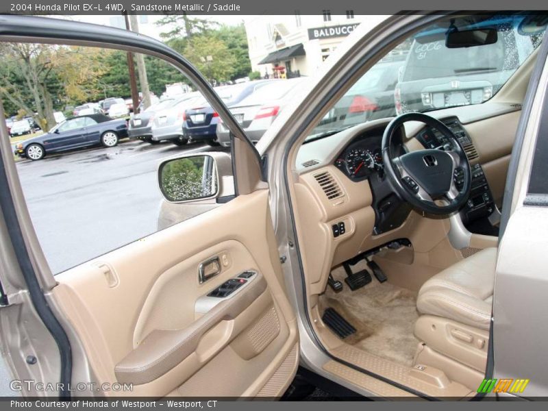 Sandstone Metallic / Saddle 2004 Honda Pilot EX-L 4WD