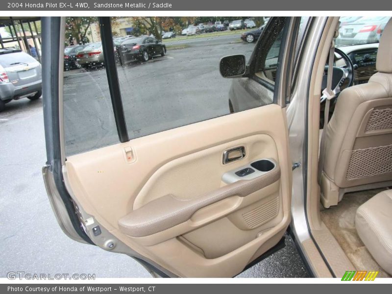 Sandstone Metallic / Saddle 2004 Honda Pilot EX-L 4WD