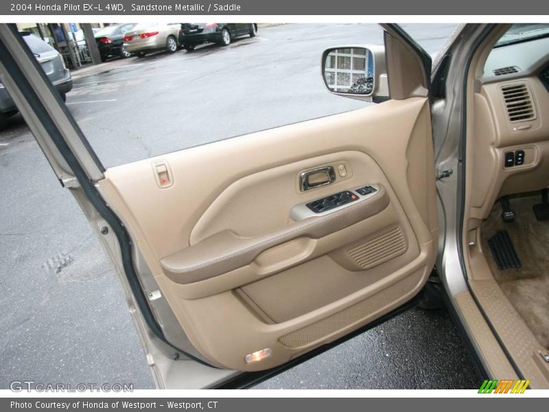 Sandstone Metallic / Saddle 2004 Honda Pilot EX-L 4WD