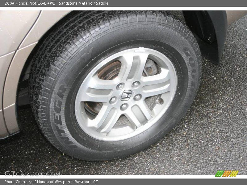 Sandstone Metallic / Saddle 2004 Honda Pilot EX-L 4WD