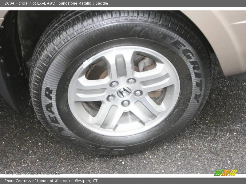 Sandstone Metallic / Saddle 2004 Honda Pilot EX-L 4WD