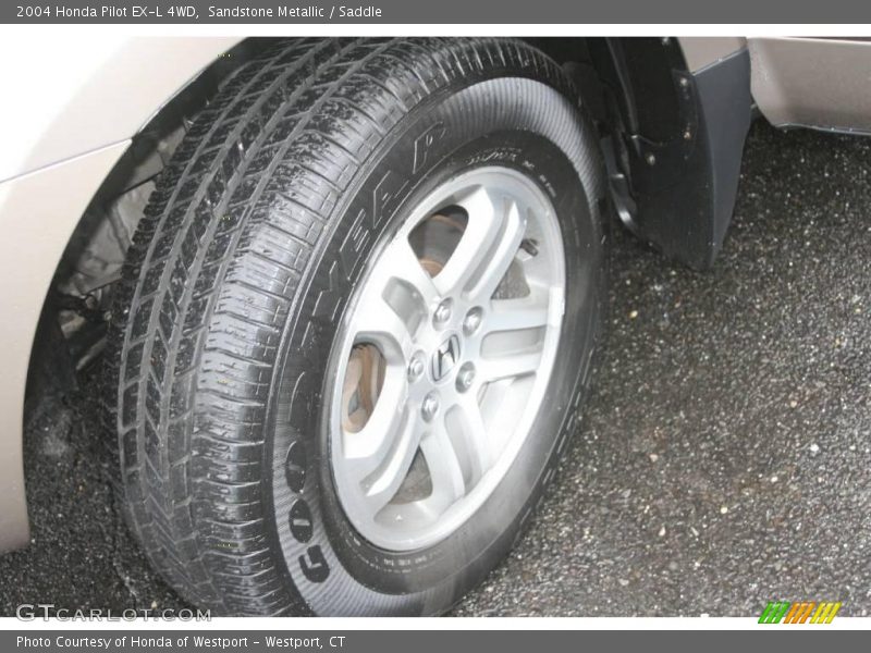 Sandstone Metallic / Saddle 2004 Honda Pilot EX-L 4WD
