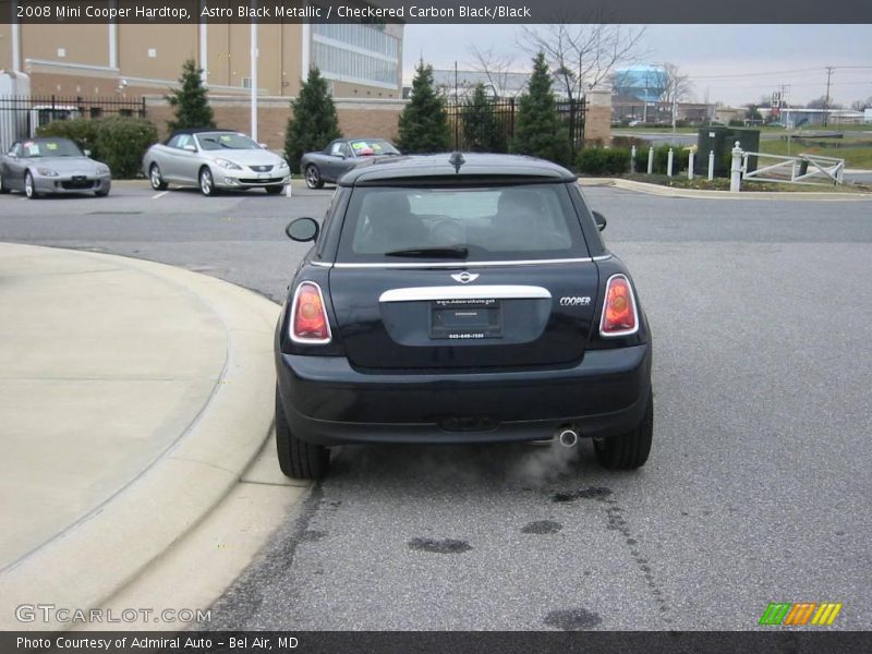 Astro Black Metallic / Checkered Carbon Black/Black 2008 Mini Cooper Hardtop