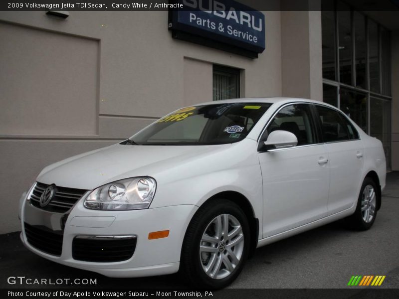 Candy White / Anthracite 2009 Volkswagen Jetta TDI Sedan
