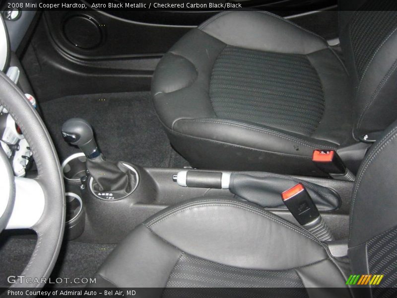 Astro Black Metallic / Checkered Carbon Black/Black 2008 Mini Cooper Hardtop