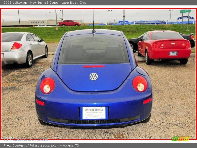 Laser Blue / Grey 2008 Volkswagen New Beetle S Coupe