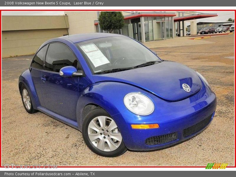 Laser Blue / Grey 2008 Volkswagen New Beetle S Coupe