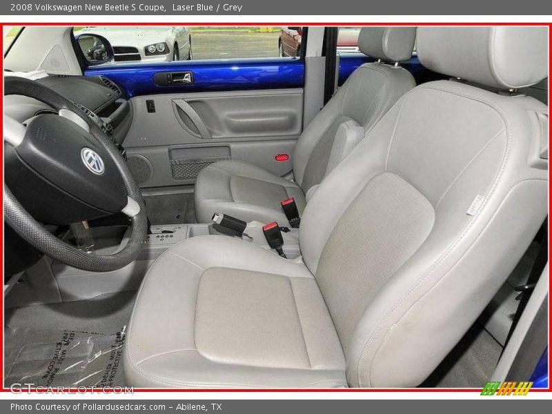 Laser Blue / Grey 2008 Volkswagen New Beetle S Coupe
