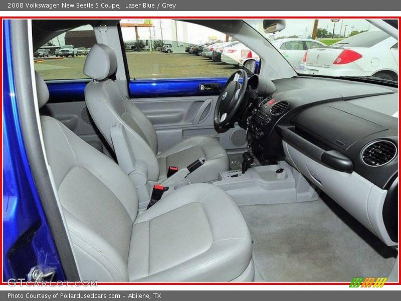 Laser Blue / Grey 2008 Volkswagen New Beetle S Coupe