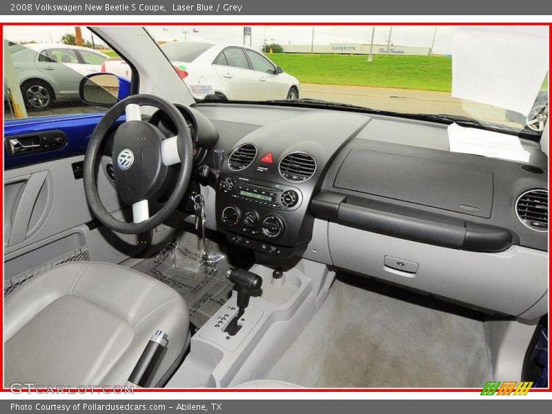 Laser Blue / Grey 2008 Volkswagen New Beetle S Coupe