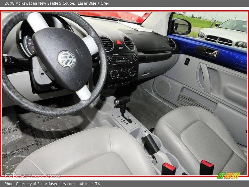 Laser Blue / Grey 2008 Volkswagen New Beetle S Coupe