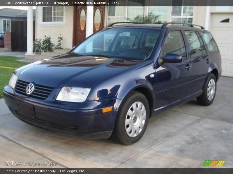 Galactic Blue Metallic / Black 2003 Volkswagen Jetta GL TDI Wagon