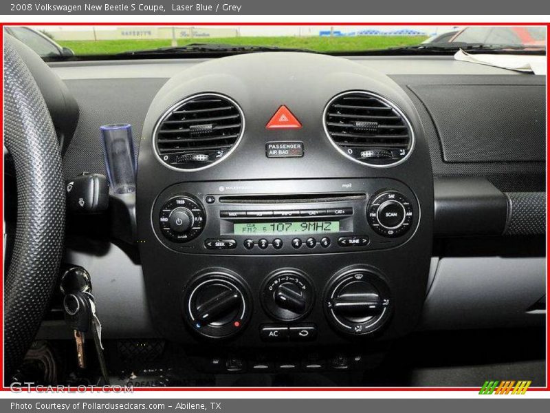 Laser Blue / Grey 2008 Volkswagen New Beetle S Coupe