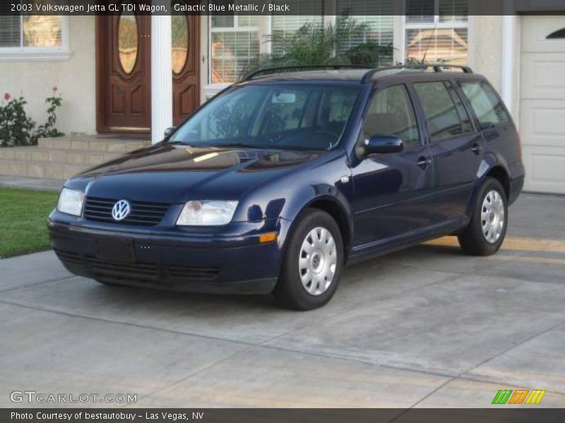 Galactic Blue Metallic / Black 2003 Volkswagen Jetta GL TDI Wagon
