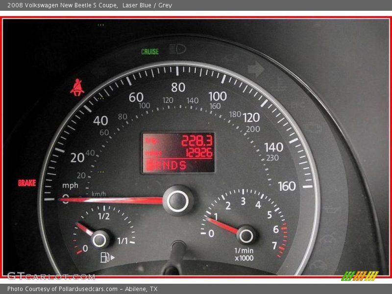 Laser Blue / Grey 2008 Volkswagen New Beetle S Coupe
