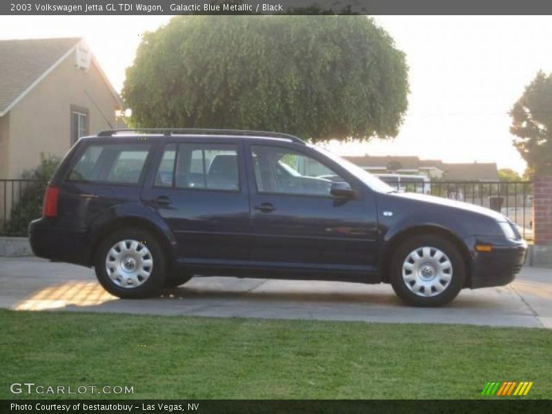 Galactic Blue Metallic / Black 2003 Volkswagen Jetta GL TDI Wagon