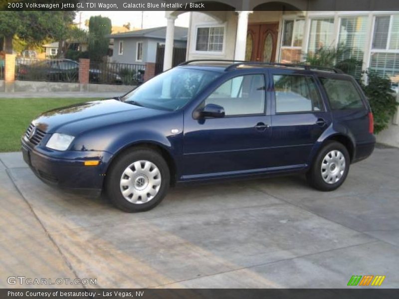 Galactic Blue Metallic / Black 2003 Volkswagen Jetta GL TDI Wagon