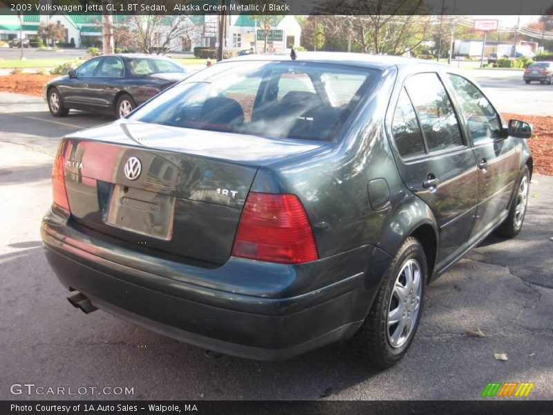 Alaska Green Metallic / Black 2003 Volkswagen Jetta GL 1.8T Sedan