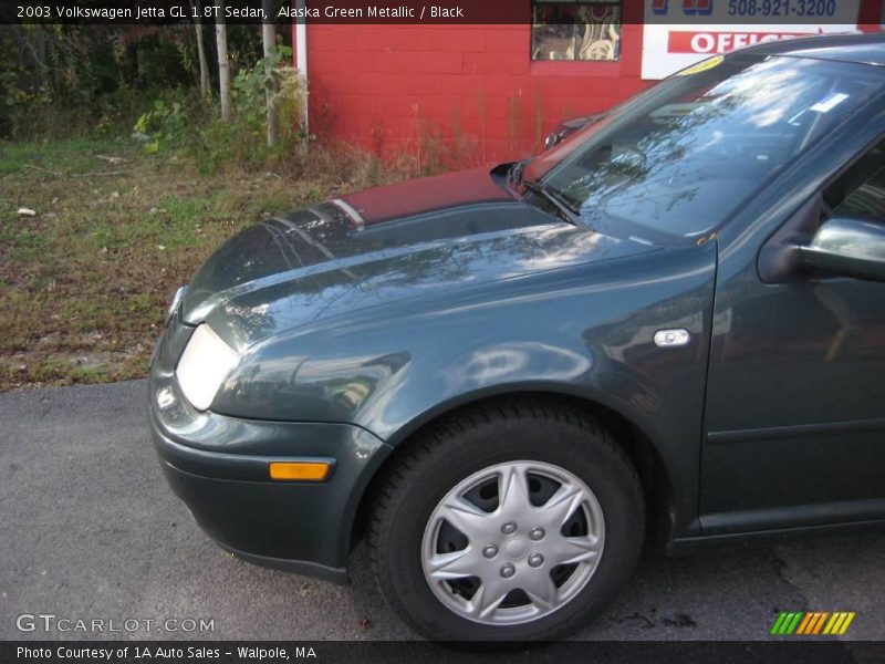 Alaska Green Metallic / Black 2003 Volkswagen Jetta GL 1.8T Sedan