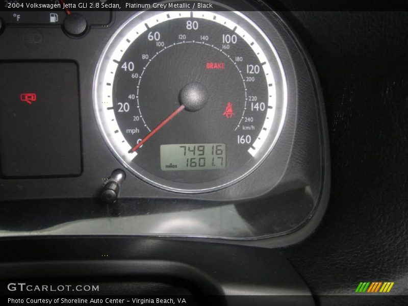 Platinum Grey Metallic / Black 2004 Volkswagen Jetta GLI 2.8 Sedan