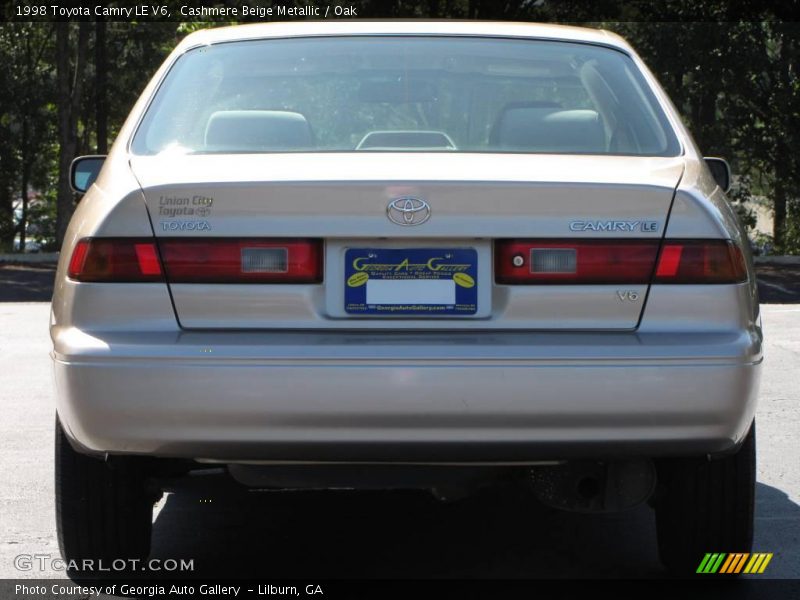Cashmere Beige Metallic / Oak 1998 Toyota Camry LE V6