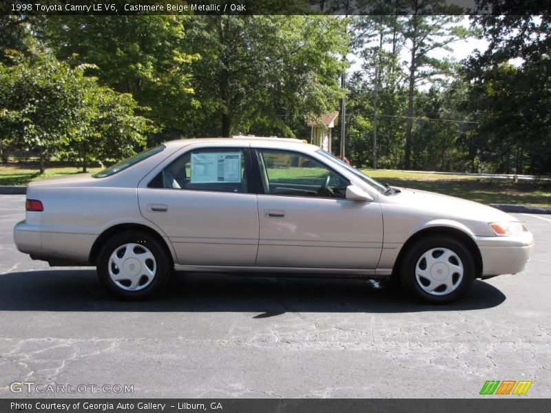 Cashmere Beige Metallic / Oak 1998 Toyota Camry LE V6