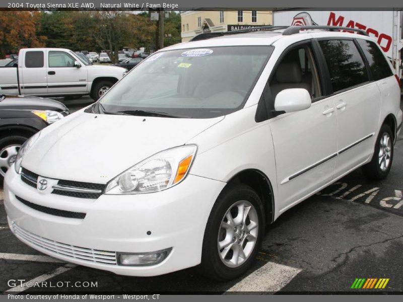 Natural White / Fawn Beige 2004 Toyota Sienna XLE AWD
