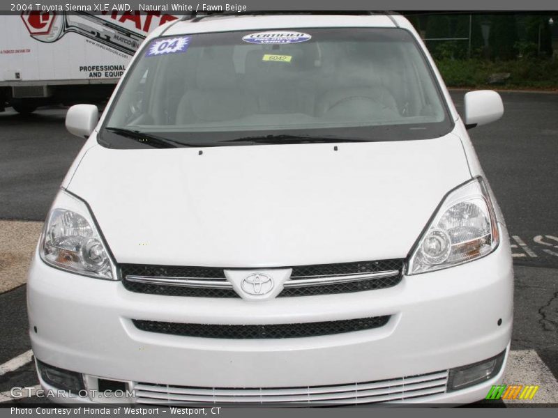 Natural White / Fawn Beige 2004 Toyota Sienna XLE AWD
