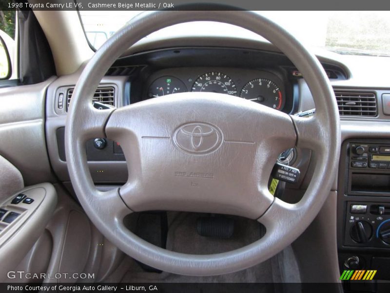 Cashmere Beige Metallic / Oak 1998 Toyota Camry LE V6