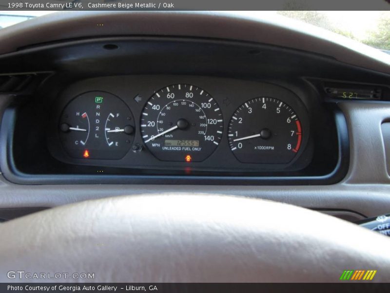 Cashmere Beige Metallic / Oak 1998 Toyota Camry LE V6