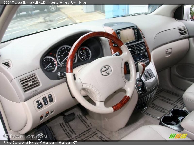 Natural White / Fawn Beige 2004 Toyota Sienna XLE AWD