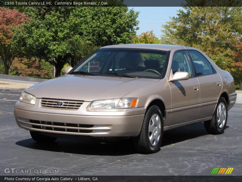 Cashmere Beige Metallic / Oak 1998 Toyota Camry LE V6