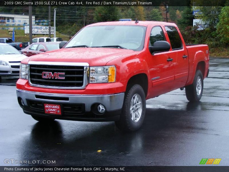 Fire Red / Dark Titanium/Light Titanium 2009 GMC Sierra 1500 SLE Z71 Crew Cab 4x4