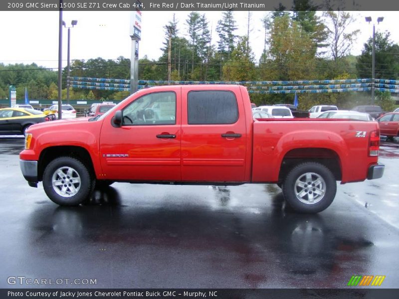Fire Red / Dark Titanium/Light Titanium 2009 GMC Sierra 1500 SLE Z71 Crew Cab 4x4