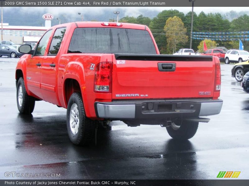 Fire Red / Dark Titanium/Light Titanium 2009 GMC Sierra 1500 SLE Z71 Crew Cab 4x4