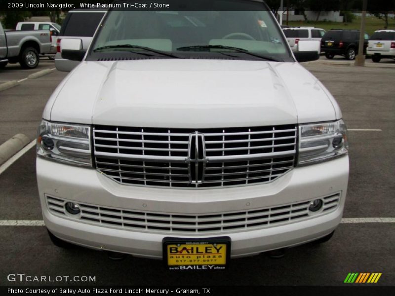 White Platinum Tri-Coat / Stone 2009 Lincoln Navigator