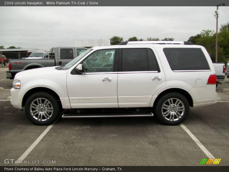 White Platinum Tri-Coat / Stone 2009 Lincoln Navigator
