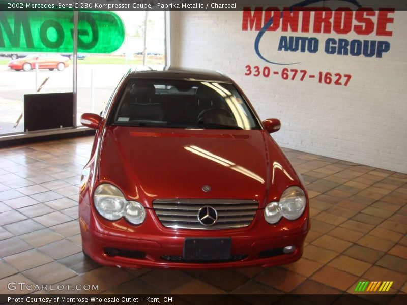 Paprika Metallic / Charcoal 2002 Mercedes-Benz C 230 Kompressor Coupe