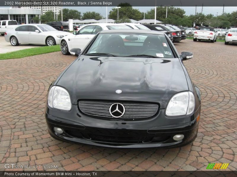 Black / Sienna Beige 2002 Mercedes-Benz SLK 320 Roadster