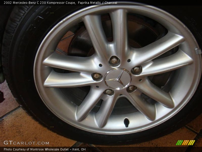 Paprika Metallic / Charcoal 2002 Mercedes-Benz C 230 Kompressor Coupe