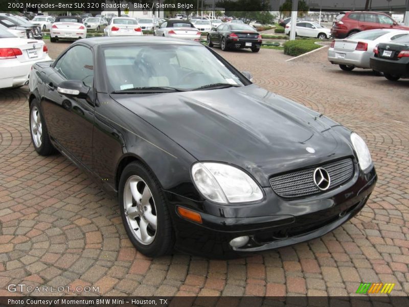 Black / Sienna Beige 2002 Mercedes-Benz SLK 320 Roadster